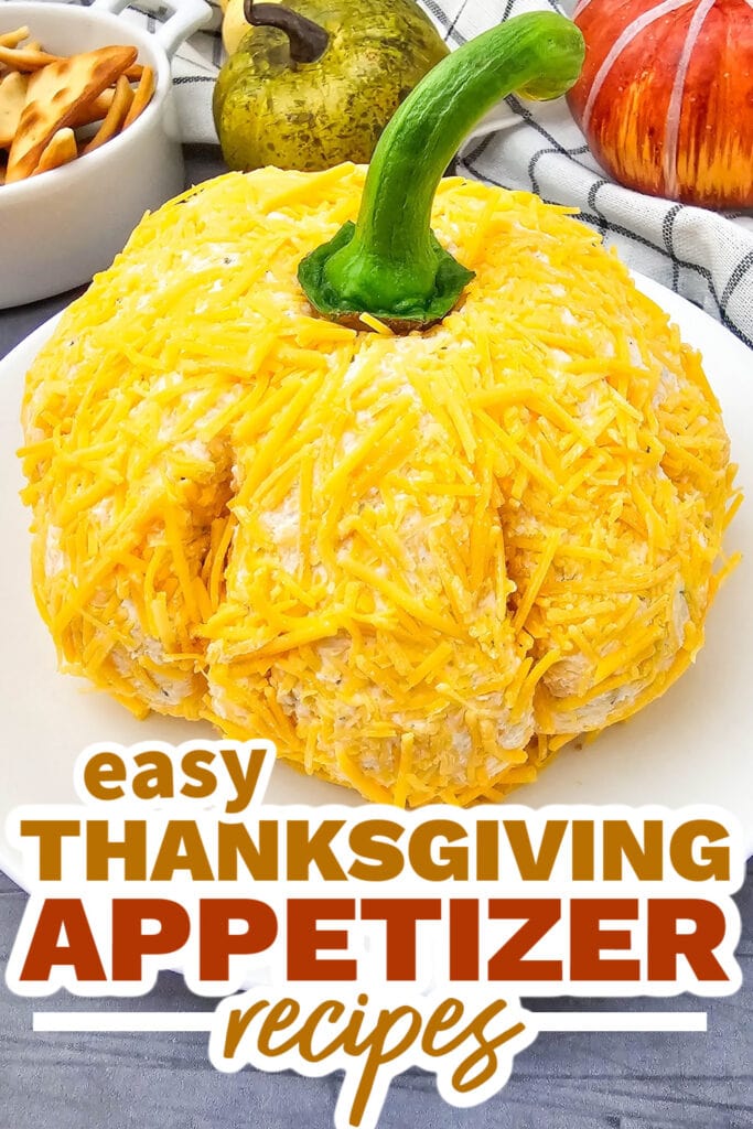 thanksgiving appetizer recipes -Pumpkin Cheeseball Spread