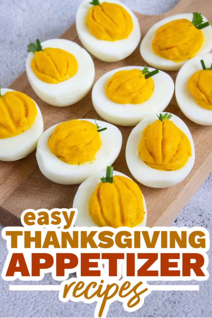 thanksgiving appetizer recipes - Pumpkin Deviled Eggs