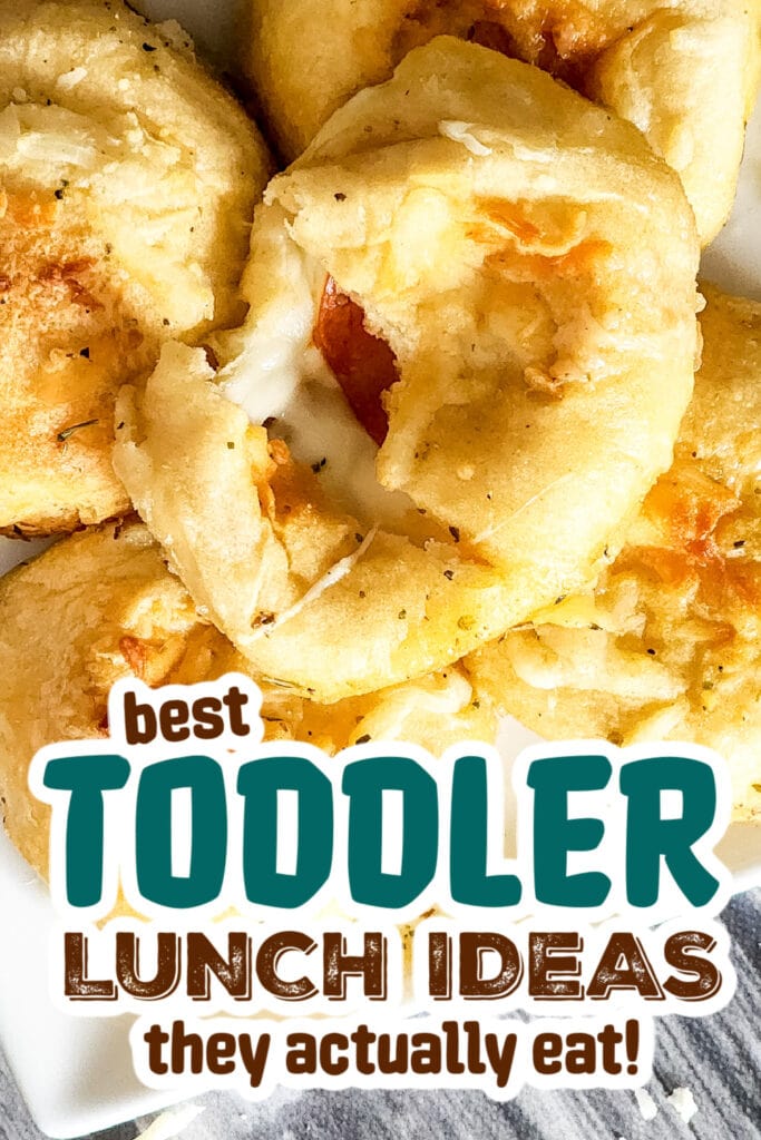 toddler lunch recipes - Cheesy Pepperoni Pizza Biscuits