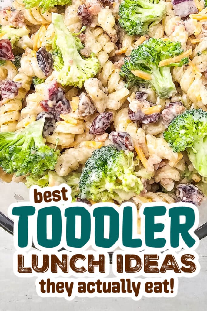 toddler lunch recipes - broccoli pasta salad