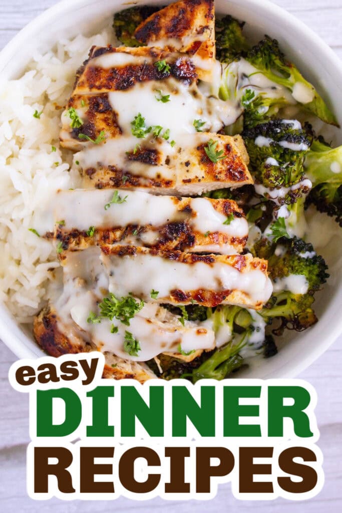 Easy Dinner Ideas-Chicken and Broccoli Bowls