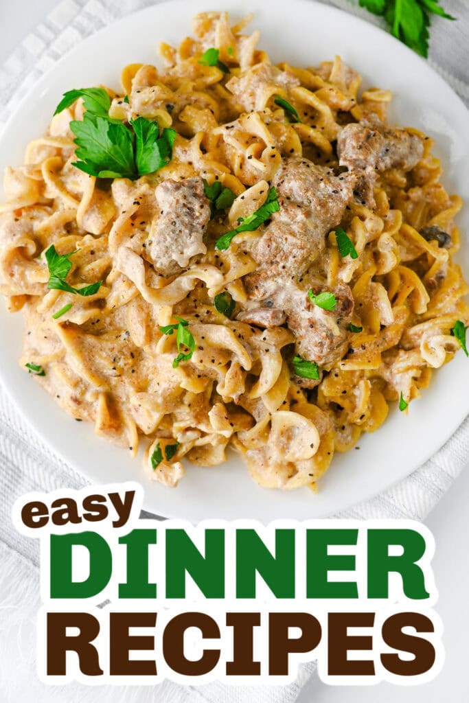 Easy Dinner Ideas-Crockpot Beef Stroganoff
