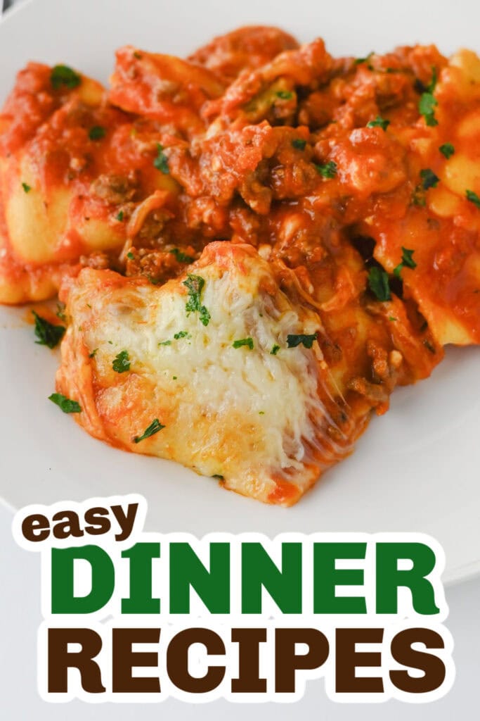 Easy Dinner Ideas-Crockpot Ravioli Lasagna