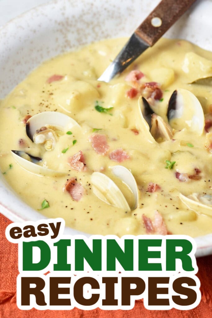 Easy Dinner Ideas-One-Pot Creamy Clam Chowder