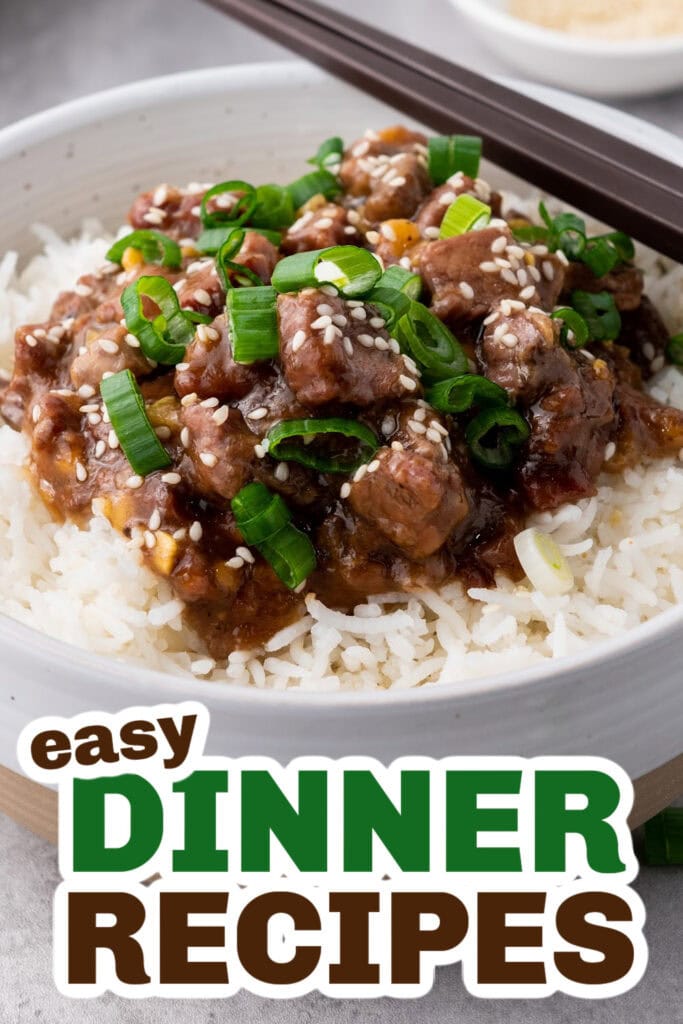 Easy Dinner Ideas-Slow Cooker Mongolian Beef