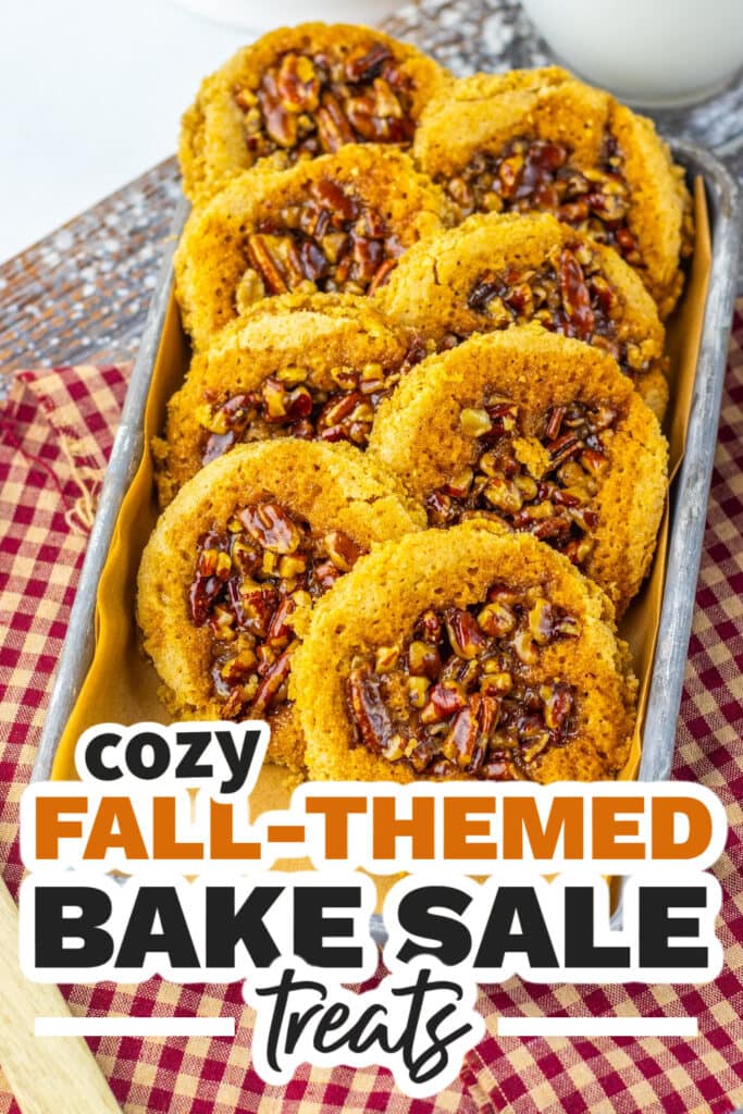 Fall Bake Sale Treats- Buttery Pecan Pie Cookies