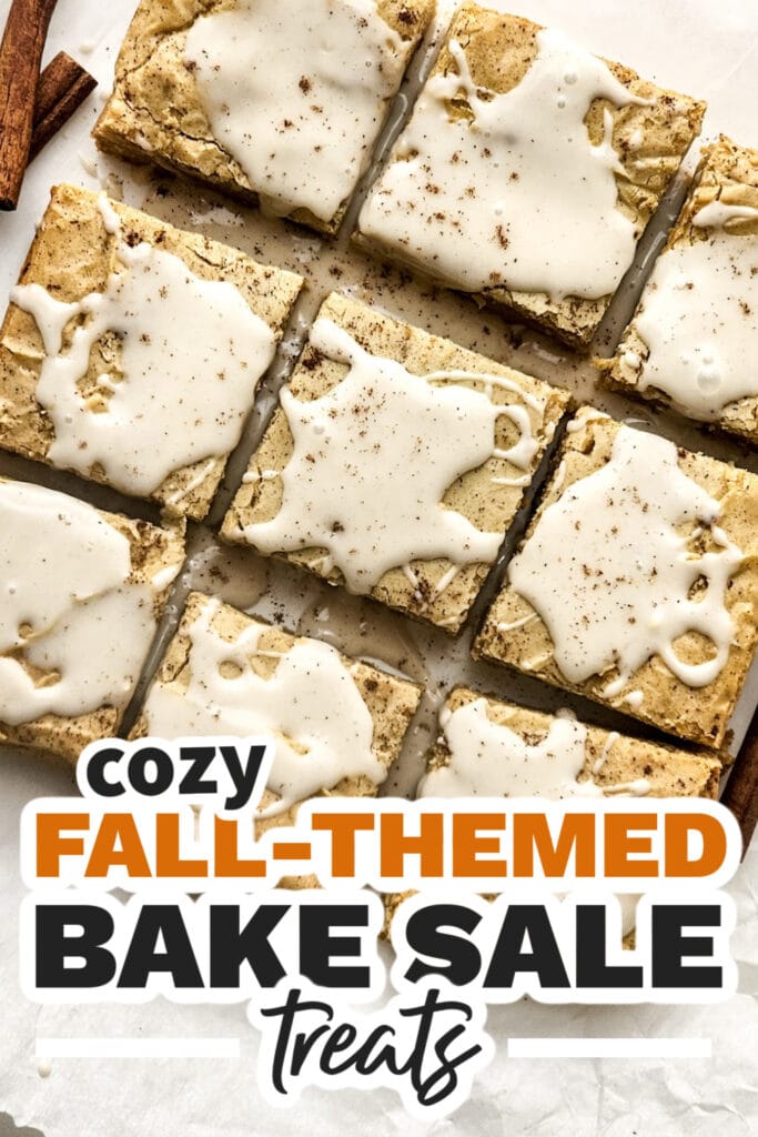 Fall Bake Sale Treats- Chai Latte Blondies