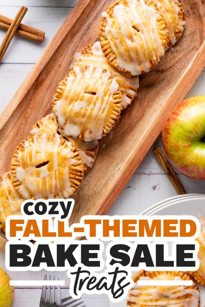 Fall Bake Sale Treats- Mini Apple Hand Pies with Sweet Glaze