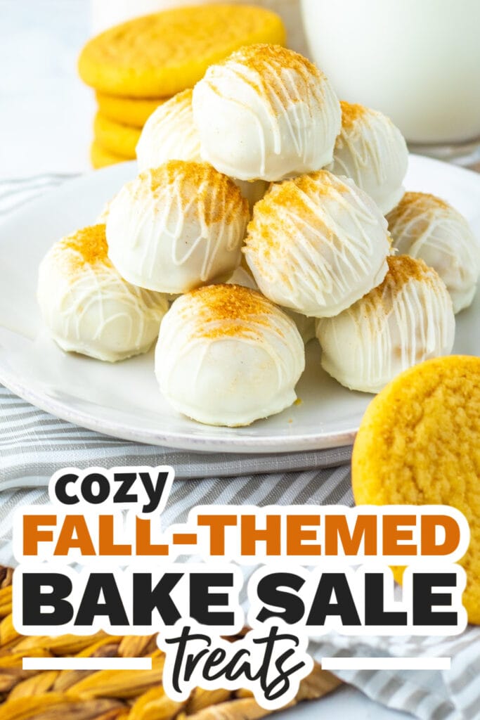 Fall Bake Sale Treats- Soft Snickerdoodle Truffles