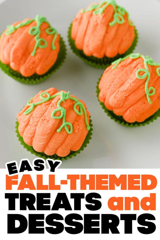Fall Treats and Desserts- Pumpkin Cupcakes copy