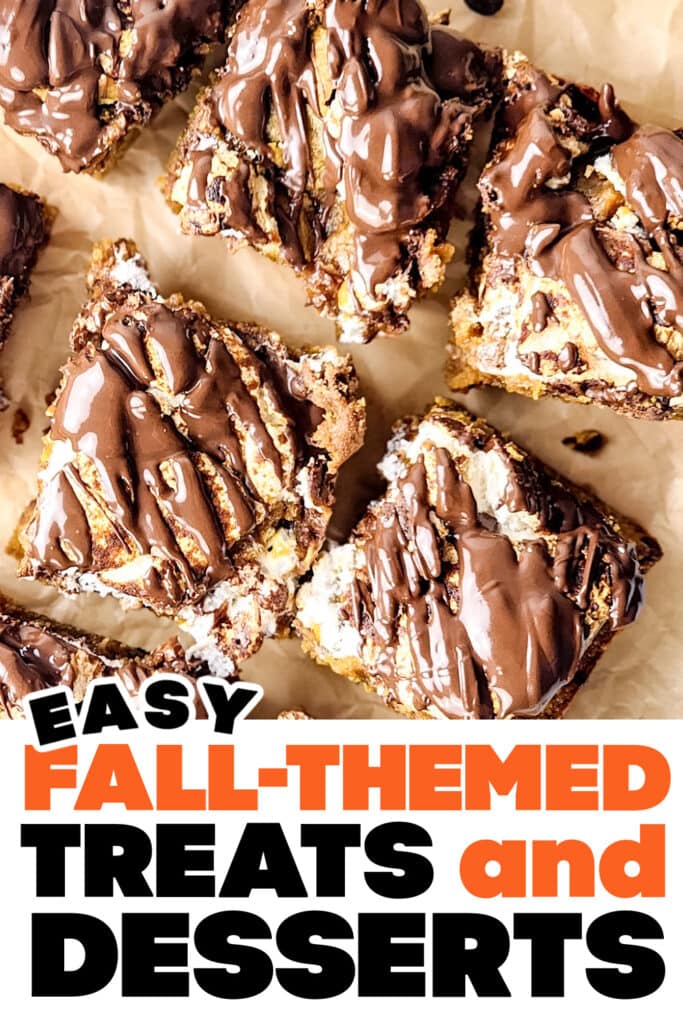 Fall Treats and Desserts- Pumpkin S’mores Bars copy
