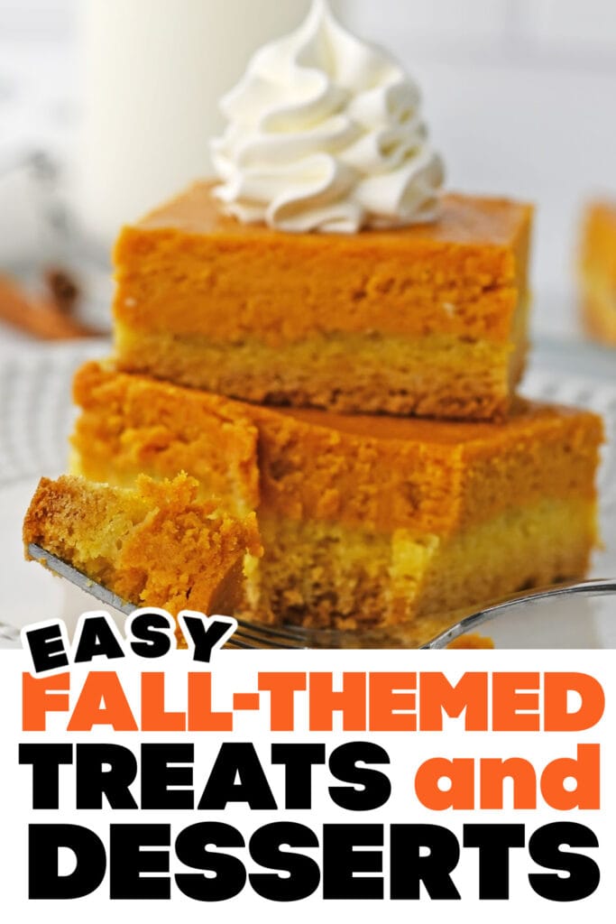 Fall Treats and Desserts- Pumpkin Spice Gooey Bars copy