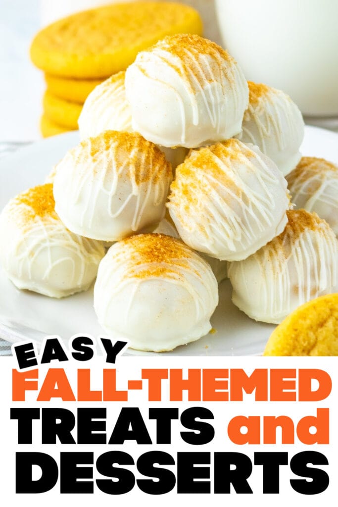Fall Treats and Desserts- Soft Snickerdoodle Truffles copy