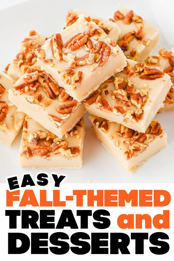 Fall Treats and Desserts- Sweet & Nutty Pecan Pie Fudge Bites copy
