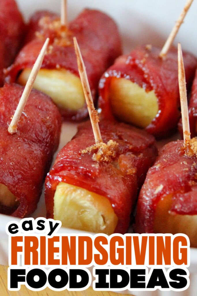 Friendsgiving Food Ideas-Bacon-Wrapped Pineapple Bites