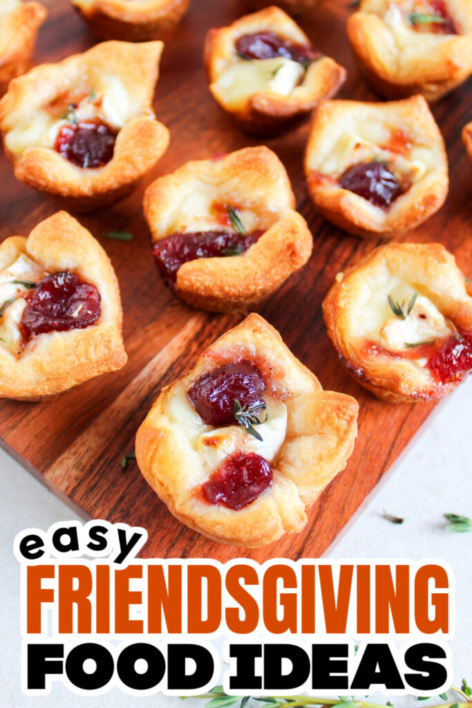 Friendsgiving Food Ideas-Cranberry Brie Bites