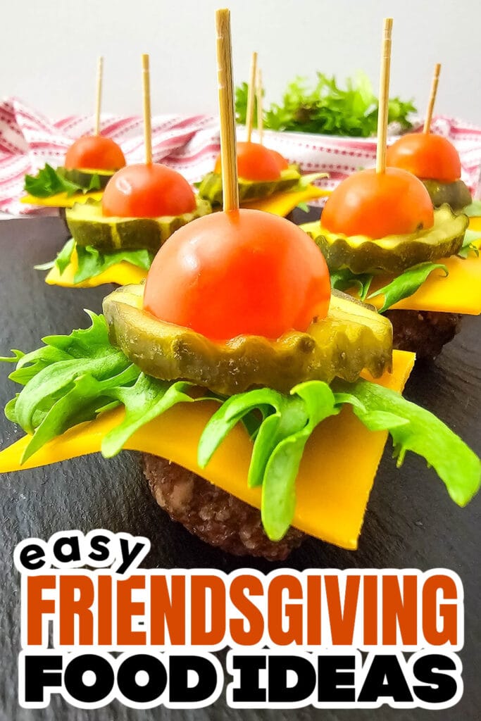 Friendsgiving Food Ideas- Mini Cheeseburger Bites
