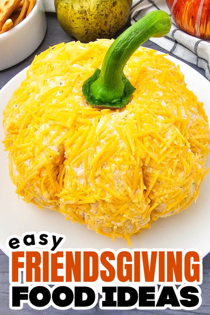 Friendsgiving Food Ideas-Pumpkin Cheeseball Spread