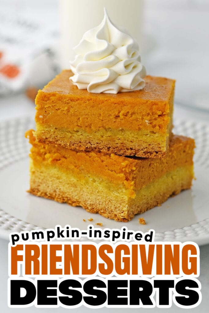 Pumpkin-Inspired Friendsgiving Dessert-Pumpkin Spice Gooey Bars