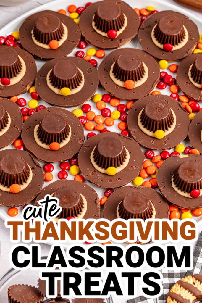 Thanksgiving Classroom Treats-Pilgrim Hats Cookies