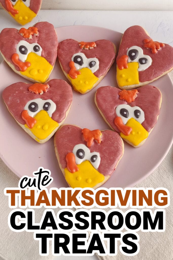 Thanksgiving Classroom Treats-Sugar Cookie Turkeys