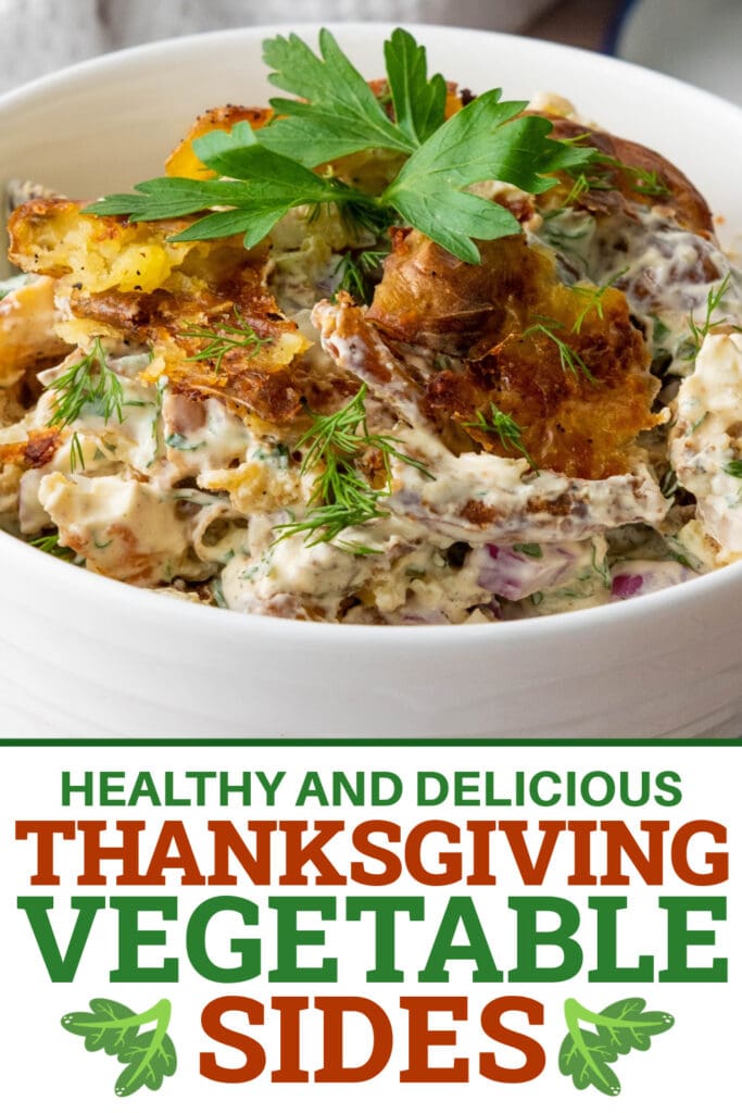 Thanksgiving Vegetable Sides - Smashed Potato Salad copy