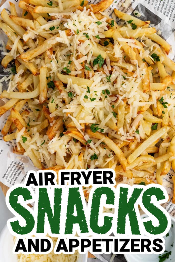 air fryer snacks and appetizers - Air Fryer Parmesan Truffle Fries copy
