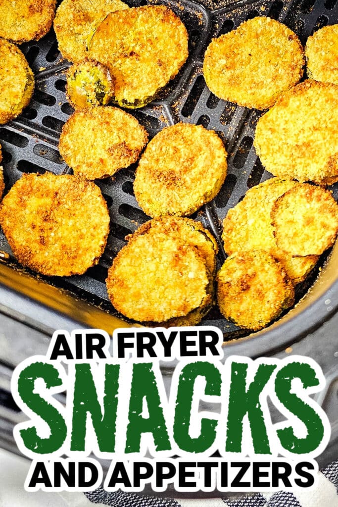 air fryer snacks and appetizers - Crispy Air Fryer Pickle Chips copy