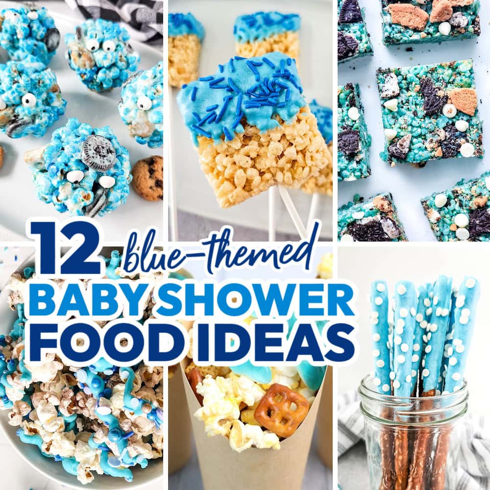 Sweet Blue Food Recipes for Baby Showers