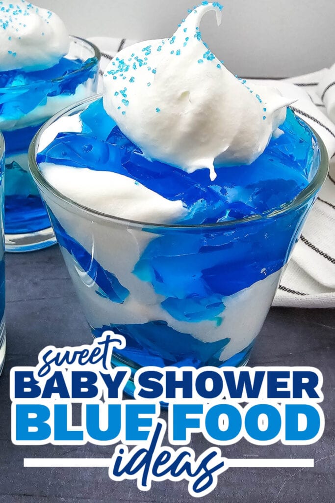 blue baby shower food ideas - Blueberry Cloud Mousse copy