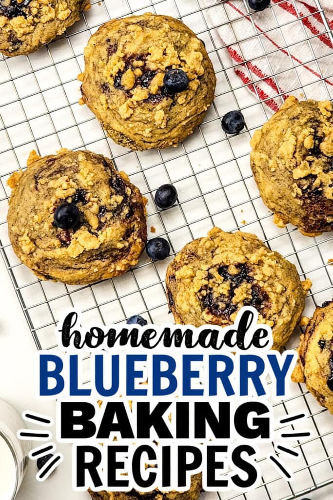 blueberry baking recipes - Blueberry Crumble Cookies copy