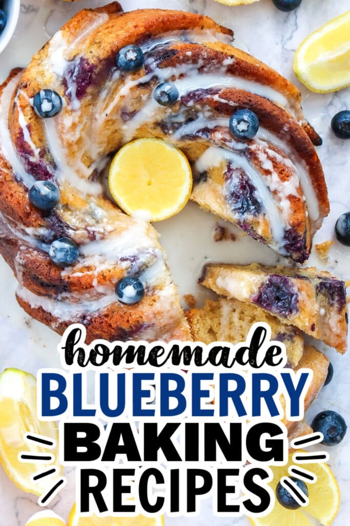 blueberry baking recipes -Lemon Blueberry Bundt Cake copy