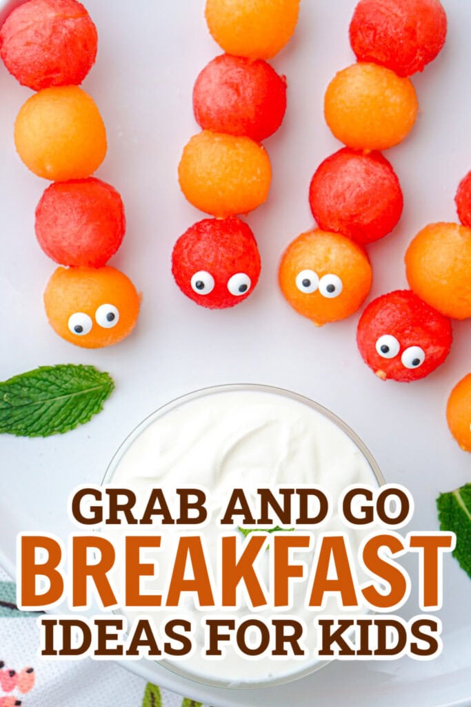 breakfast for kids - Caterpillar Fruit Kabobs