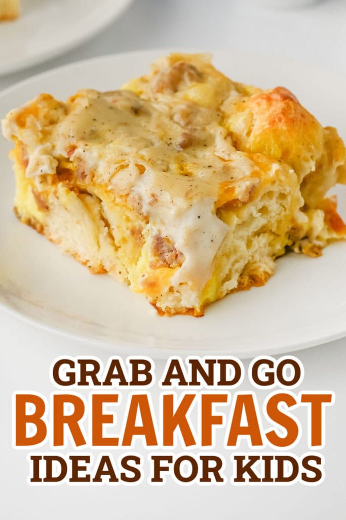 breakfast for kids - Sausage and Gravy Biscuit Casserole