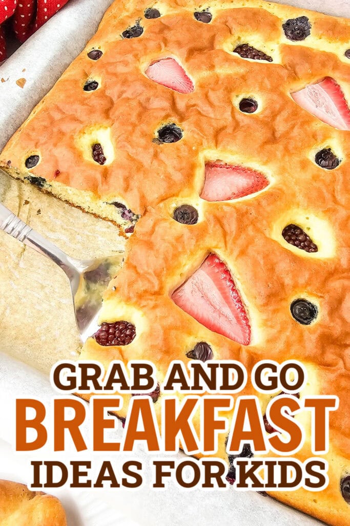 breakfast for kids - Sheet Pan Berry Pancakes