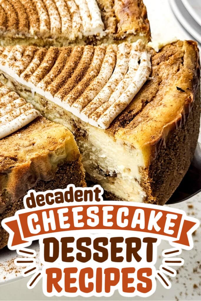 cheesecake recipes - Cinnamon Roll Cheesecake