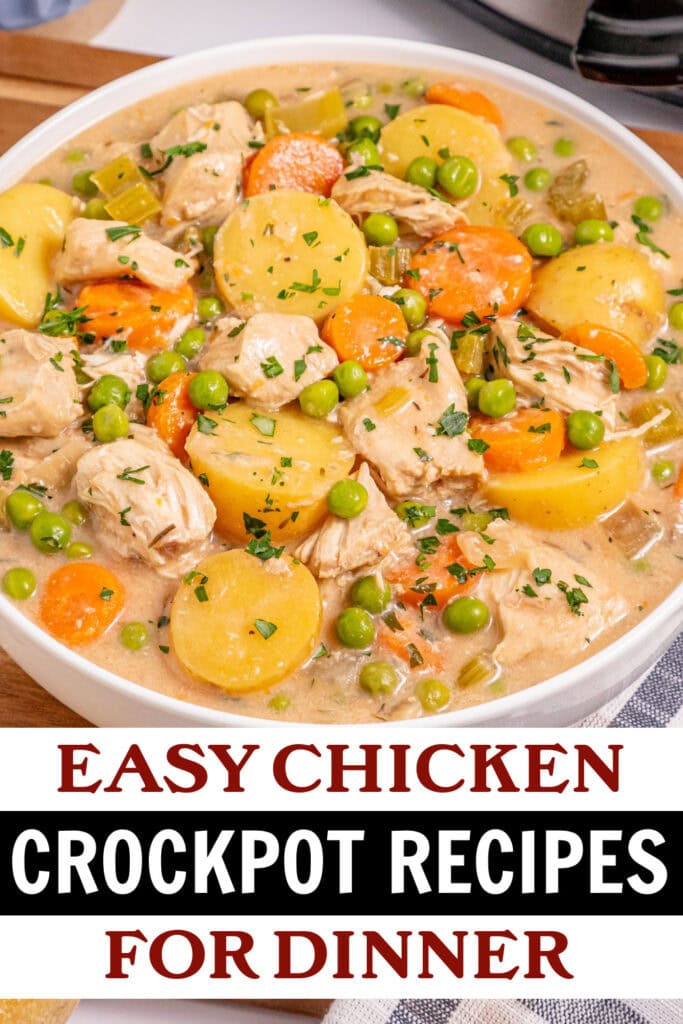 chicken crockpot recipes - Slow Cooker Creamy Chicken Stew copy