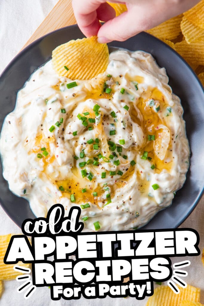 cold appetizer - French Onion Dip with Honey