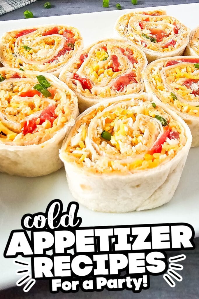 cold appetizer - Tex-Mex Chicken Enchilada Pinwheels