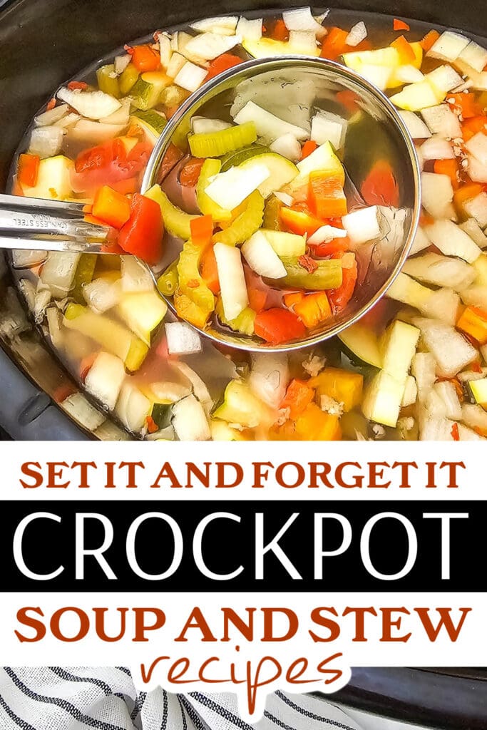crockpot soup - Dump-and-Go Crockpot Vegetable Soup copy