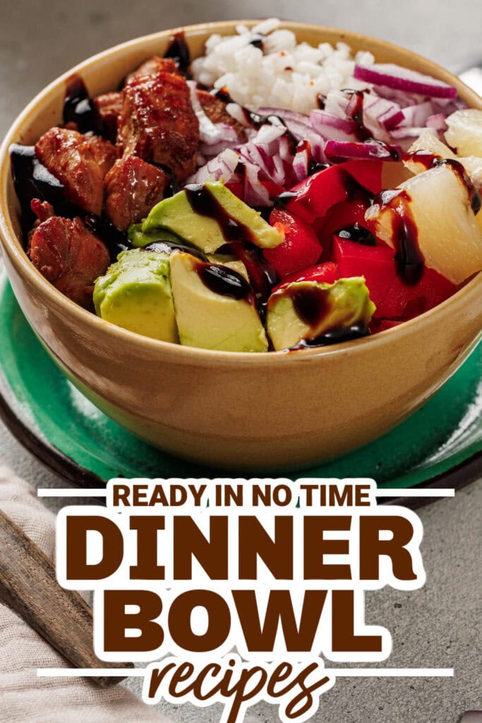 dinner bowl recipes - Hawaiian Chicken and Rice Bowl copy