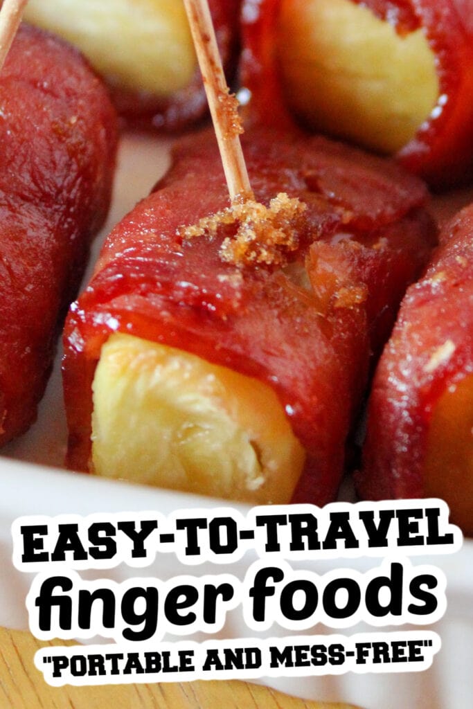 easy to travel finger food - Crispy Bacon-Wrapped Pineapple Bites