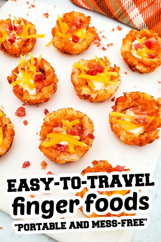 easy to travel finger food - Loaded Tater Cups