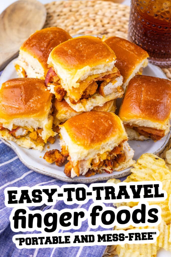 easy to travel finger food -Maple Butter Chicken Bacon Sliders
