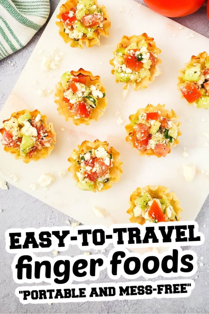easy to travel finger food -Mediterranean Feta Bites