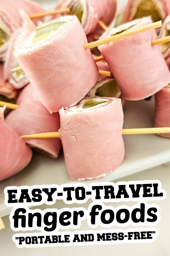 easy to travel finger food - Pickle Ham Rolls