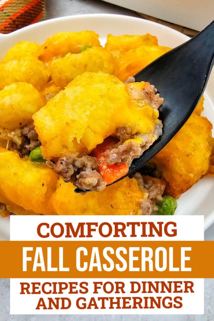 fall casserole recipes - Beefy Cheesy Tater Tot Casserole copy