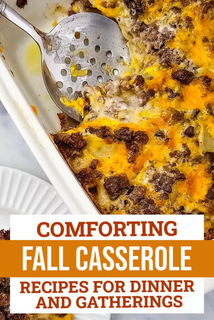fall casserole recipes - Cheesy Hamburger Potato Casserole copy