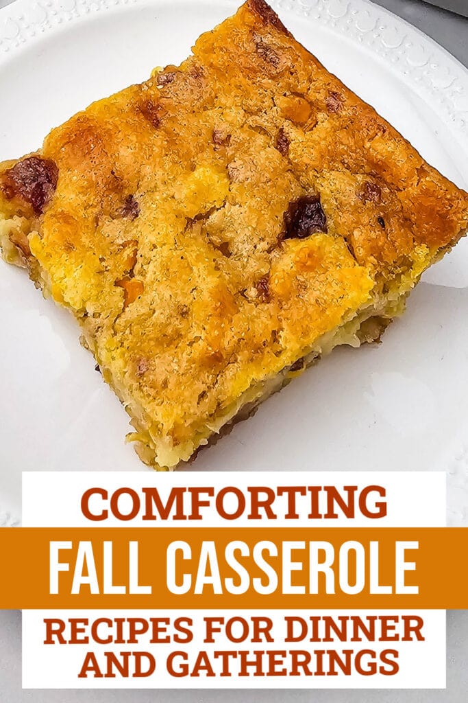 fall casserole recipes - Cranberry Cornbread Casserole copy