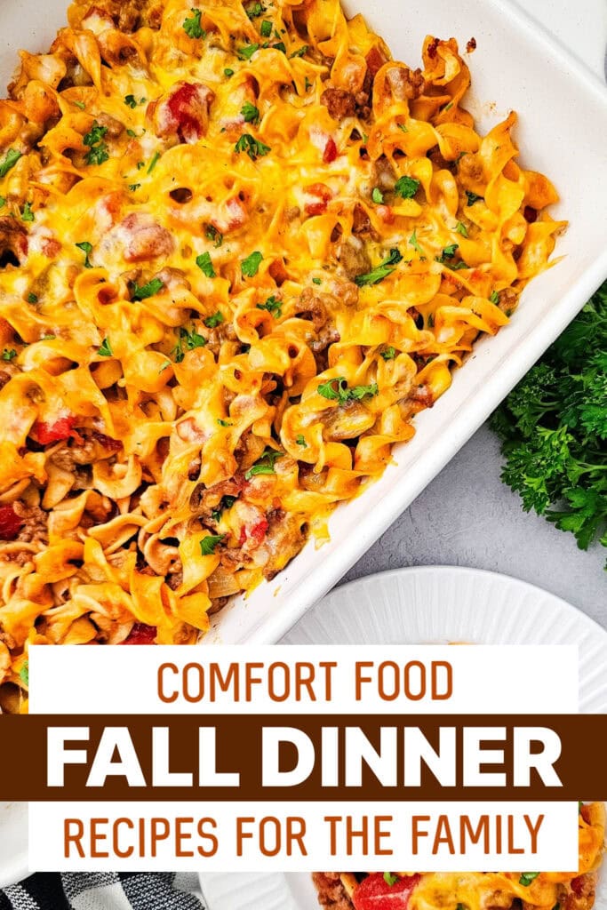 fall dinners - Beef Noodle Casserole copy